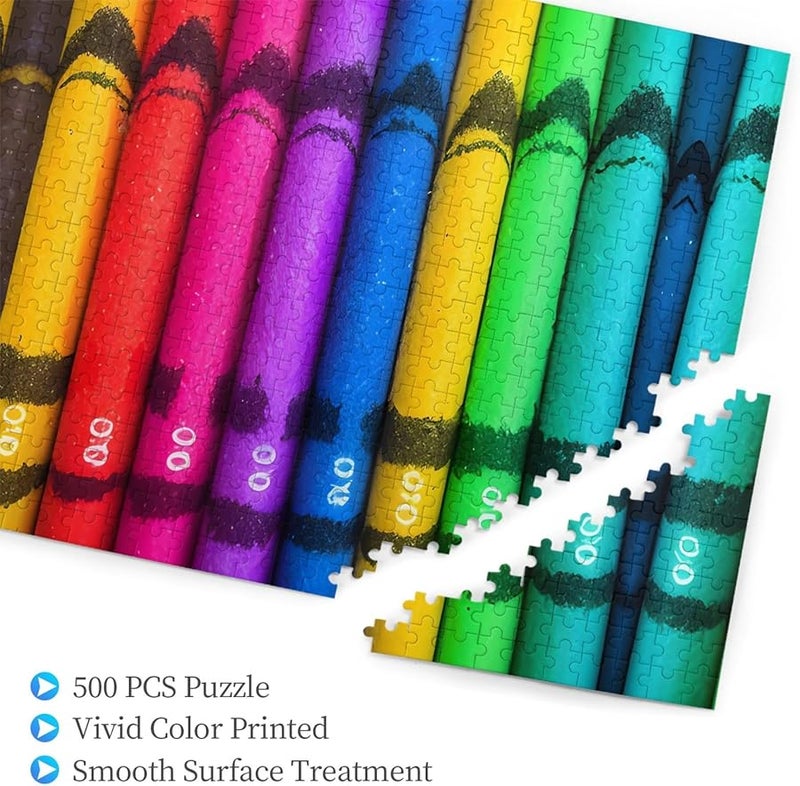 Phayah 500 قطعة من أقلام التلوين الملونة لغز للكبار ديكور المنزل هدية عيد الميلاد - Image 2